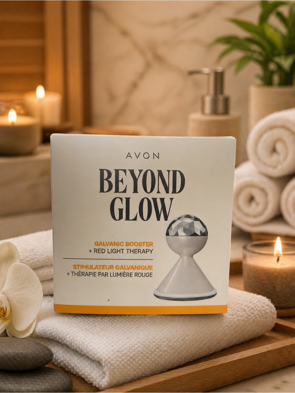 NIB Avon Beyond Glow Galvanic Booster + Red Light Therapy